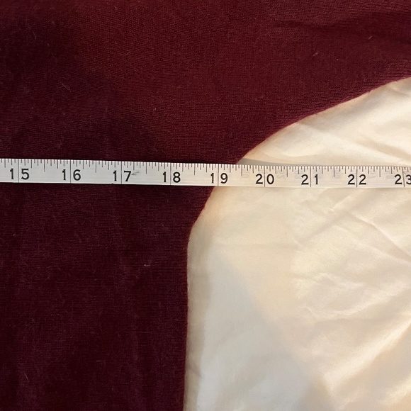 Talula (Artizia) Cashmere Blend Oversized Tunic Sweater, Burgundy, XS - Picture 8 of 11